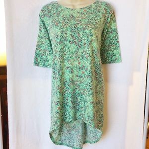 LuLaRoe Irma Top Floral on Mint Authentic